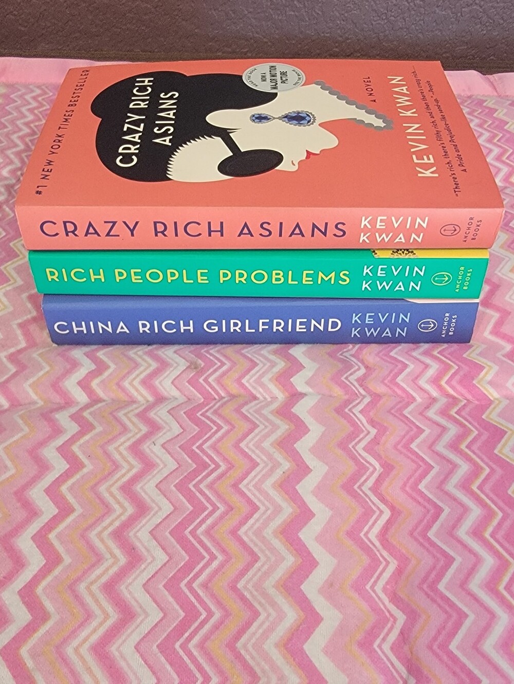 Kevin Kwan Crazy Rich Asians Trilogy Paperback Book Lot of 3 Complete Series